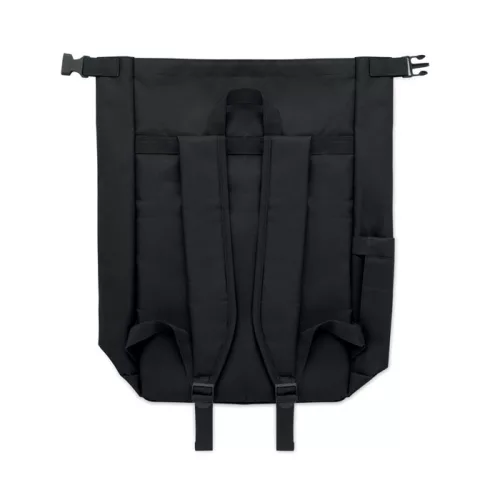 15 col rolltop laptop hátizsák (Fekete)