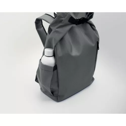 15 col rolltop laptop hátizsák (Kőszürke)
