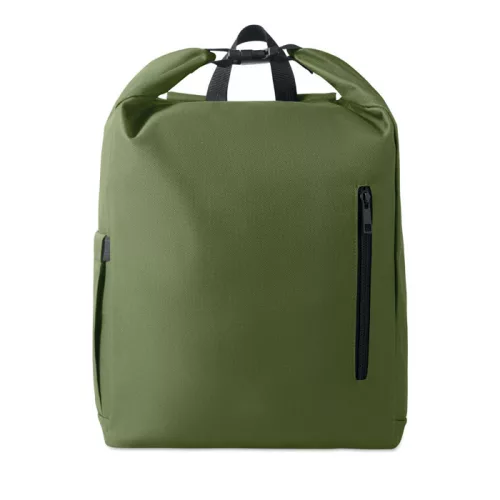 15 col rolltop laptop hátizsák (Katona Zöld)