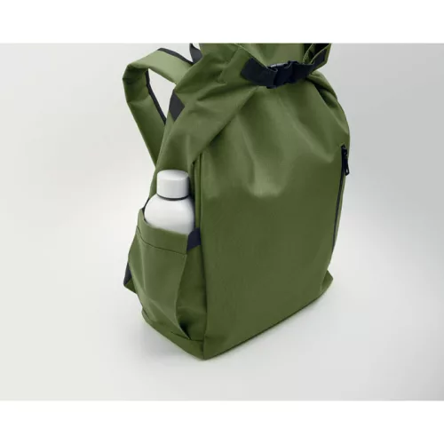 15 col rolltop laptop hátizsák (Katona Zöld)