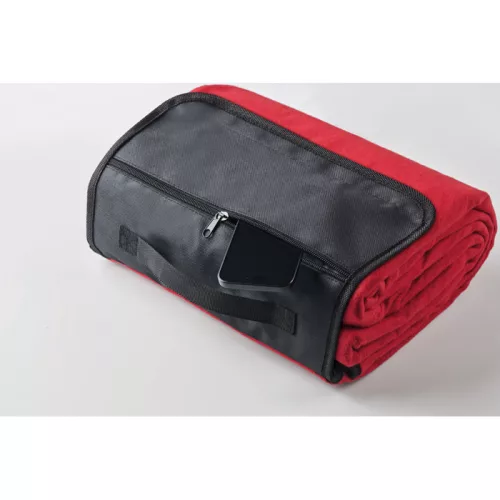 Polár fleece piknik takaró (Piros)