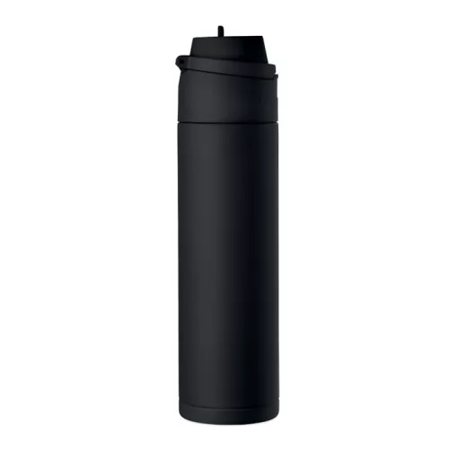 Szimplafalú palack 650 ml (Fekete)