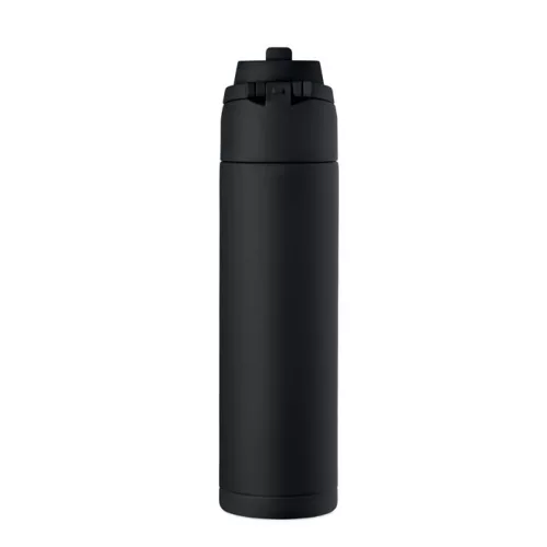 Szimplafalú palack 650 ml (Fekete)