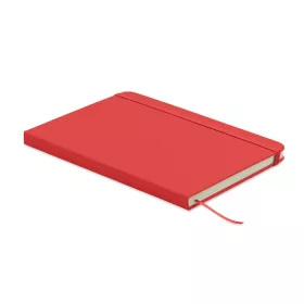 A5 újrahasznosított PU notesz (Piros)