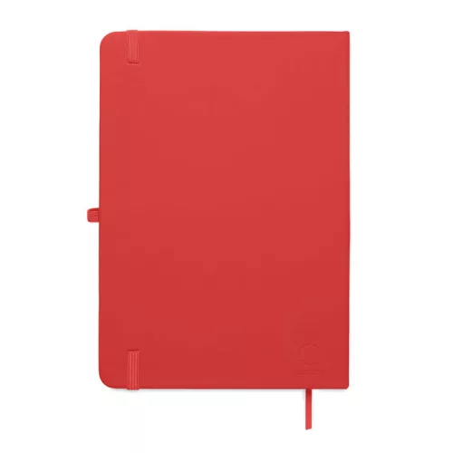 A5 újrahasznosított PU notesz (Piros)