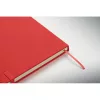 A5 újrahasznosított PU notesz (Piros)