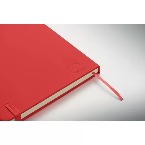 A5 újrahasznosított PU notesz (Piros)