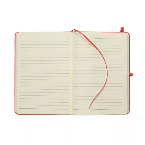 A5 újrahasznosított PU notesz (Piros)