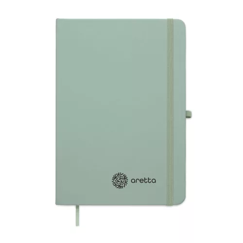 A5 újrahasznosított PU notesz (Mentazöld)