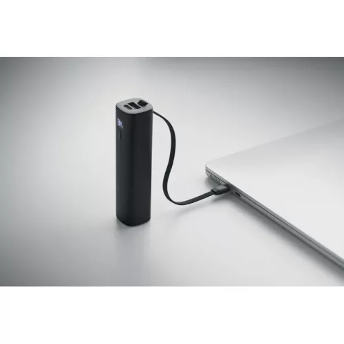 Powerbank 5000 mAh PD 20W (Fekete)