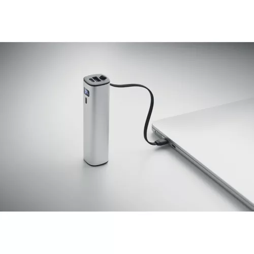 Powerbank 5000 mAh PD 20W (Matt Ezüst)