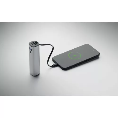 Powerbank 5000 mAh PD 20W (Matt Ezüst)