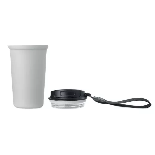 Újrahaszn. acél pohár 400ml (Fehér)