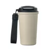 Újrahaszn. acél pohár 400ml (Bézs)