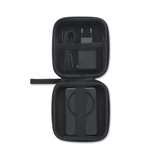 Mágnes powerbank szett 5000mAh (Fekete)