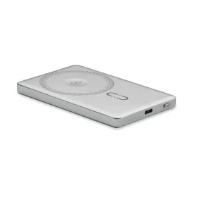 Mágneses powerbank 5000mAh 15W (Matt Ezüst)