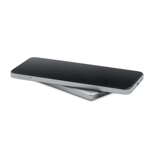 Mágneses powerbank 5000mAh 15W (Matt Ezüst)