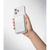 Mágneses powerbank 5000mAh 15W (Matt Ezüst)