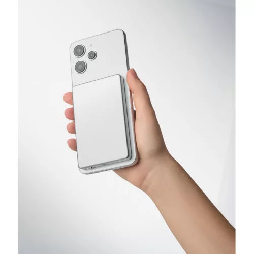 Mágneses powerbank 5000mAh 15W (Matt Ezüst)