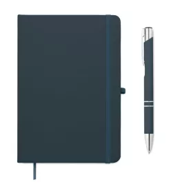 A5 újrahaszn. PU notesz szett (Francia Tengerészkék)