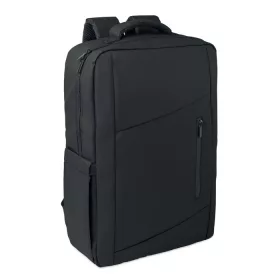 15 col PU RPET laptop hátizsák (Fekete)