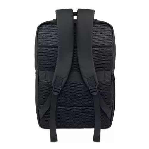 15 col PU RPET laptop hátizsák (Fekete)