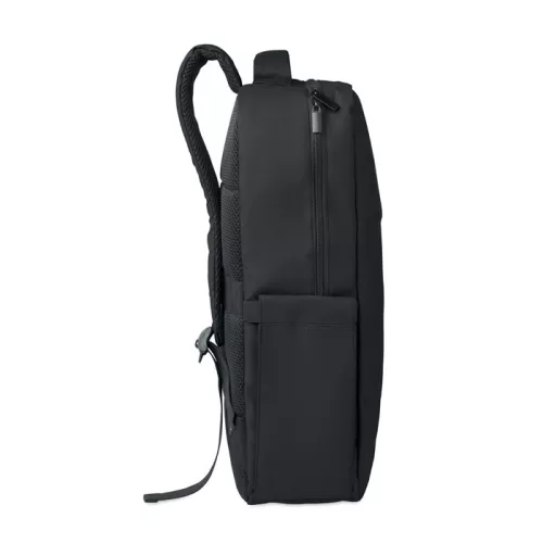 15 col PU RPET laptop hátizsák (Fekete)