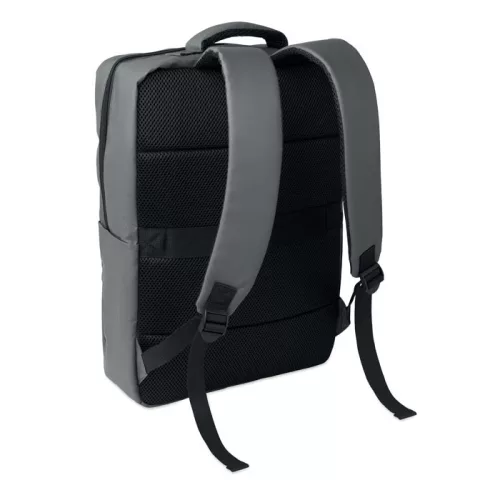 15 col PU RPET laptop hátizsák (Kőszürke)