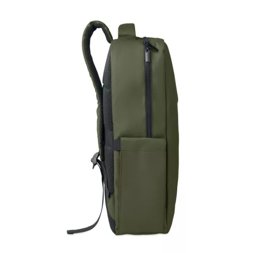 15 col PU RPET laptop hátizsák (Katona Zöld)