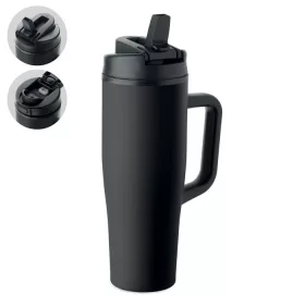 Duplafalú pohár 900 ml (Fekete)