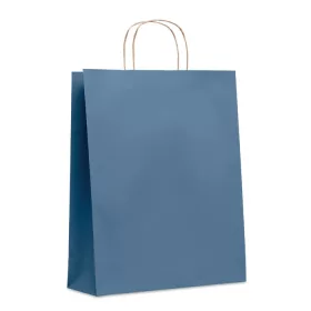 Nagy papír ajándéktasak, 90 g (Kék)