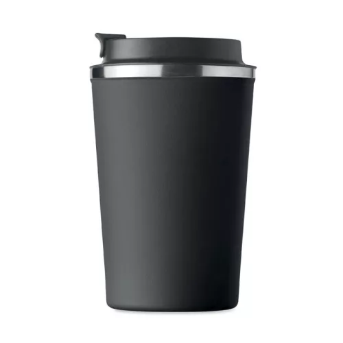 Duplafalú pohár, 350 ml (Fekete)