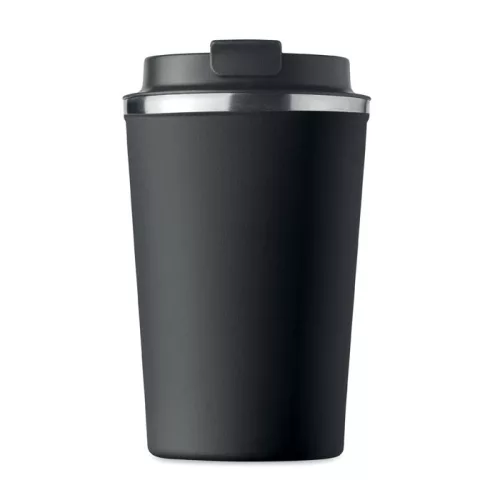 Duplafalú pohár, 350 ml (Fekete)