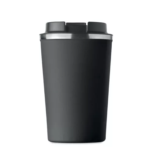 Duplafalú pohár, 350 ml (Fekete)