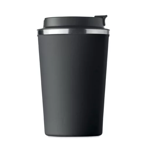 Duplafalú pohár, 350 ml (Fekete)