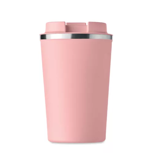 Duplafalú pohár, 350 ml (Babarózsaszín)