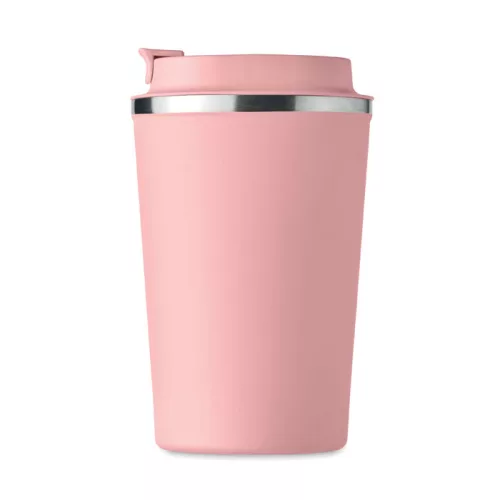 Duplafalú pohár, 350 ml (Babarózsaszín)
