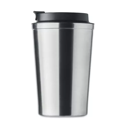 Duplafalú pohár, 350 ml (Matt Ezüst)
