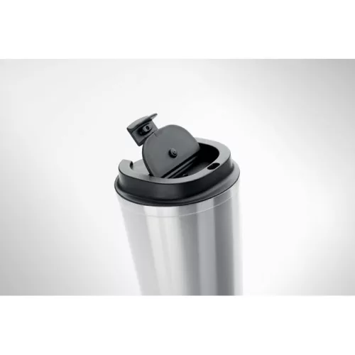 Duplafalú pohár, 350 ml (Matt Ezüst)