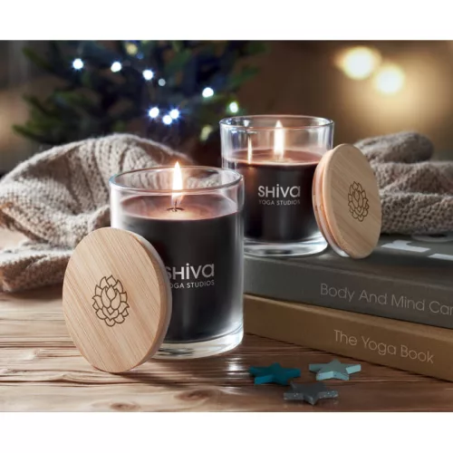 Vanília illatú gyertya (Fekete)