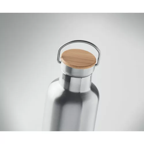 Duplafalú termosz 1 l (Matt Ezüst)