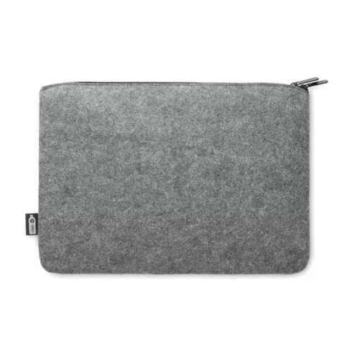 RPET filc cipzáras laptoptáska (Szürke)