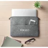 RPET filc cipzáras laptoptáska (Szürke)