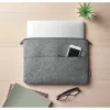 RPET filc cipzáras laptoptáska (Szürke)
