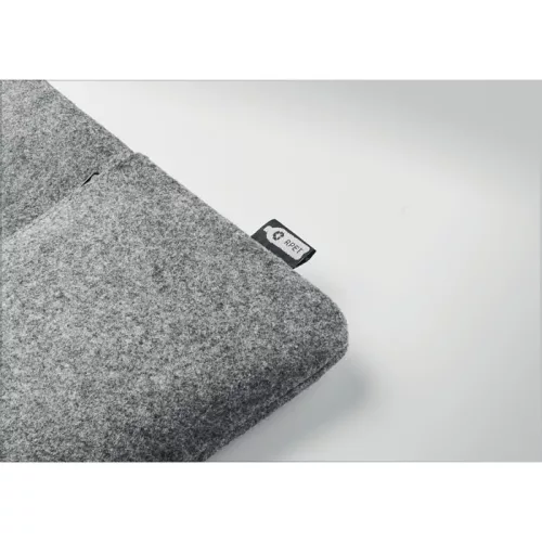 RPET filc cipzáras laptoptáska (Szürke)