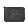 RPET filc cipzáras laptoptáska (Kőszürke)