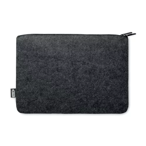 RPET filc cipzáras laptoptáska (Kőszürke)
