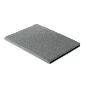 A4 mappa 300D RPET, 20 lappal (Fehér/fekete)