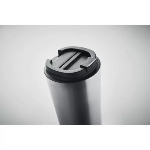 Duplafalú pohár 510 ml (Matt Ezüst)