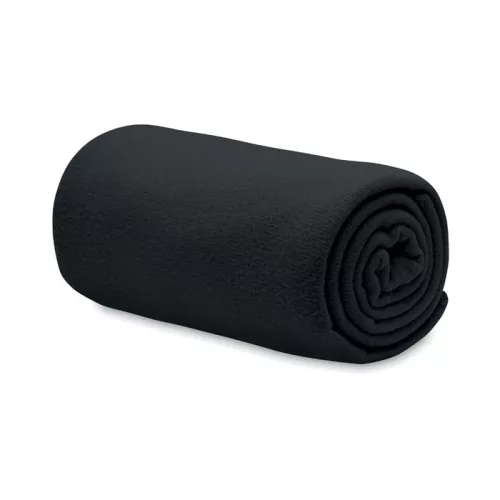 Vékony RPET polár takaró 130 g (Fekete)